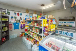 Stock up on essentials at BarraCrab Caravan Park's store