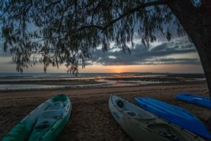 Kayaks freely available for guest use