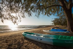 Kayaks freely available for guest use